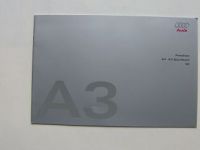 Audi Preisliste A3 +Sportback +S3 August 2006 NEU