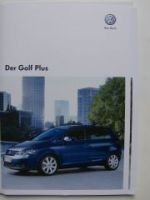 VW Golf Plus Prospekt +BlueMotion +Individual Mai 2008 5M1
