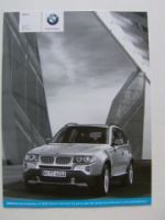 BMW Preisliste X3 E83 +M Sportpaket +Limited Sport Edition