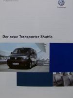 VW Produktinformation neue Transporter Shuttle T5 7HB 7HJ
