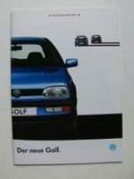 VW Golf3 1H1 Prospekt Januar 1992 NEU