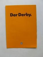 VW Derby Typ 86 Prospekt Januar 1982 Rarität