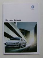 VW Scirocco Prospekt Oktober 2008 NEU