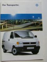 VW Transporter Prospekt T4 September 1996 NEU