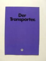 VW Transporter T3 +Pritsche +Bus Propsekt Januar 1980