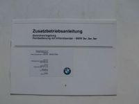 Zusatzbetriebsanleitung ZV Fernbedienung 3er, 5er, 8er 1994