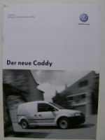 VW Preisliste neue Caddy Oktober 2003 2KA 2KH