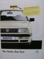 VW Vento.Das Taxi. Prospekt März 1993 1H2 Rarität NEU