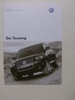 VW Preisliste Touareg Februar 2006 7LA 7L6 7L7