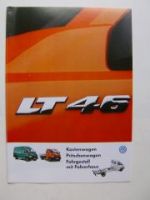 VW LT46 Kastenwagen Pritsche Fahrgestell Prospekt 2DX0AE