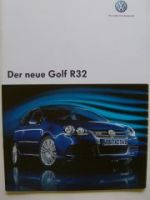 VW Golf5 R32 1K1 Prospekt Oktober 2005