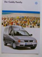 VW Caddy Family Prospekt Typ 9K9B August 1997 NEU