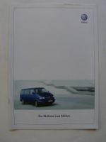 VW Multivan Last Edition T4 Prospekt Dezember 2002 NEU