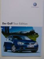 VW Golf5 Tour Edition Prospekt Typ 1K1 Mai 2007