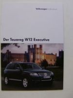 VW Touareg W12 Executive Individual Prospekt 7LA Prospekt Juni 2