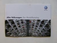 VW Alles Volkswagen.Der Modellkatalog. Prospekt Oktober 2007