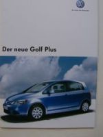 VW Golf Plus Prospekt Typ 5M1 November 2004 NEU