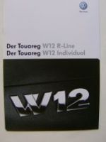VW Touareg W12 R-Line +Individual Prospekt 7L6 Dezember 2007