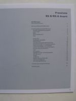 Audi Preisliste RS6 +Avant August 2009 NEU