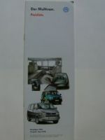 VW Preisliste Multivan T4 Allstar Classic April 1998 NEU