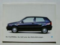 VW Golf3 CitySTROMer Typ 1H1 Mappe November 1994