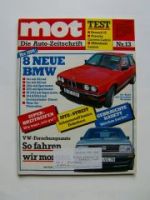 mot 13/1984 Neue BMW Modelle E28 E30