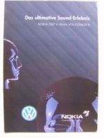 VW Nokia DSP Sound-Erlebnis Prospekt März 1996 NEU