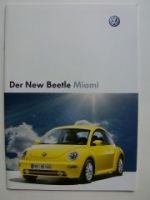 VW New Beetle Miami 9C1 1C1 Sonderprospekt  Juni 2004