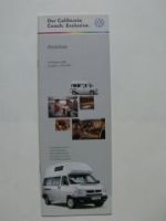 VW Preisliste California Coach.Exclusive T4 Mai 1999 NEU