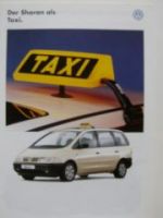 VW Sharan Taxi 7M8 Prospekt März 1996 NEU