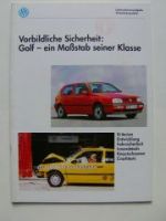 VW Golf3 Vorbildliche Sicherheit Heft 1H1 Rarität