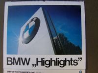 BMW Highlights USA 1983 Kalender 525i M30 E28 E24 E23 Rarität
