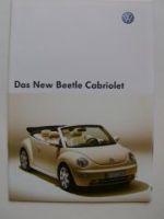 VW New Beetle Cabriolet Prospekt September 2002 1Y7
