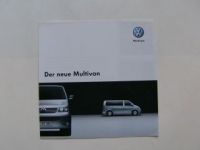 VW Multivan T5 7HM 7HF Vorabprospekt Oktober 2003
