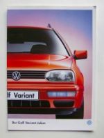 VW Golf3 Variant Joker 1H5 Prospekt Oktober 1997
