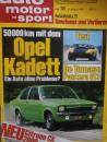 auto motor und sport 18/1974 De Tomaso Pantera GTS,Dauertest Opel Kadett C 1200,Oettinger VW T2,Renn Renault 5,CX 2000