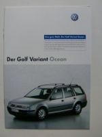 VW Golf4 Variant Ocean Prospekt Mai 2004 1J5 NEU