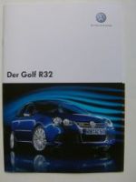 VW Golf5 R32 Oktober 2006 1K1 Prospekt