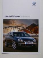 VW Golf5 Variant Individual Prospekt November 2008 1K5