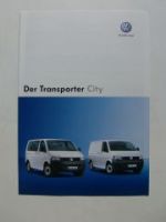 VW T5 Transporter City Prospekt Januar 2006 NEU