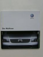 VW T5 Multivan Prospekt +Preisliste 7HM 7HF März 2003