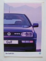 VW Golf3 GTI 1H1 Prospekt Januar 1996