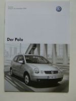 VW Preisliste Polo 9N2 Dezember 2003 NEU