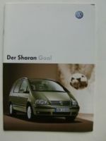 VW Sharan Goal Prospekt 7M6 7M9 Januar 2004 +Preisliste