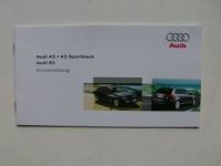 Audi Kurzanleitung A3 +Sportback S3 November 2007