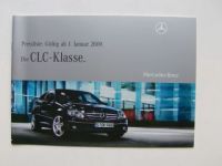 Mercedes Benz Preisliste CLC-Klasse März 2008 NEU BR203