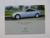 Mercedes Benz Preisliste Coupes CL-Klasse BR215 Januar 2002