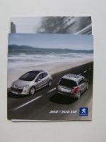 Peugeot 308/SW Prospekt März 2009 +Preisliste NEU