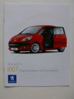Peugeot 1007 Original Zubehör Prospekt Juni 2008 +Preise