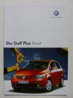 VW Golf Plus Goal 5M1 Prospekt Februar 2006 NEU